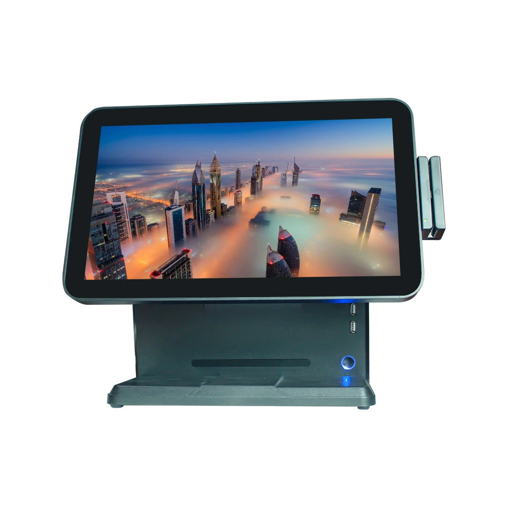 15 Inch Swipe POS System Touch Cash Register All in One PC POS System Supermarket