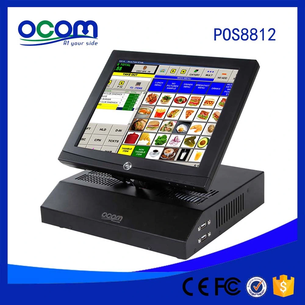 POS-A15 Windows Android Touch Screen Electronic Cash Register with Printer