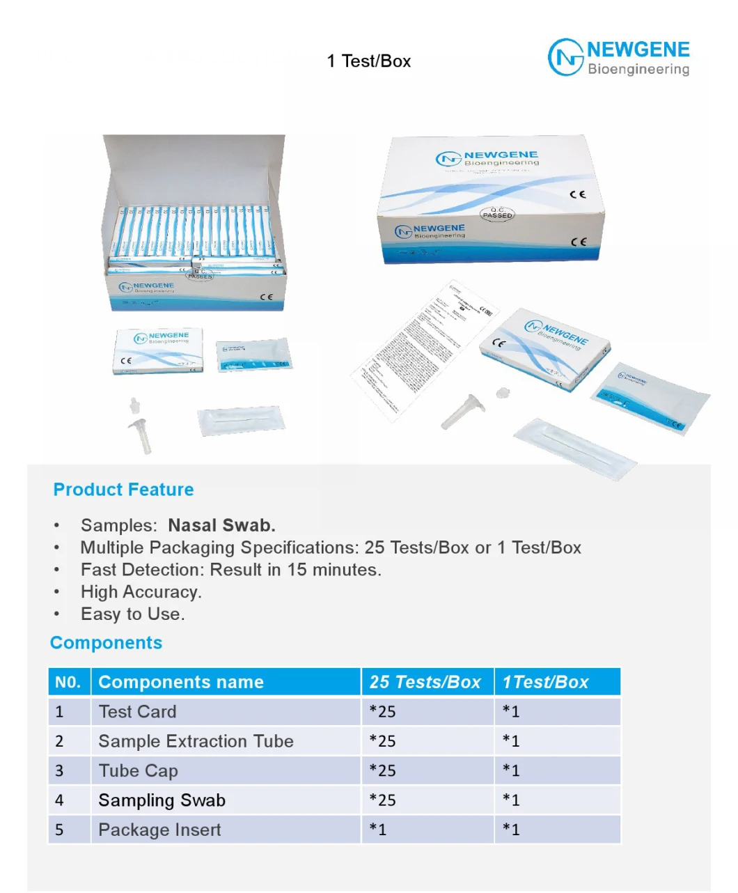 Coil-19 Home Test Antigen Self Test Kit Nasal Antigen Rapid Test Diagnostic Test