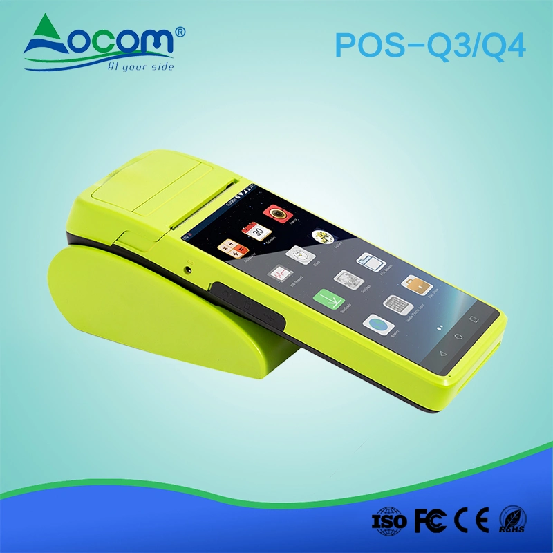 Lottery Android 6.0 OS Handheld Android POS with Printer