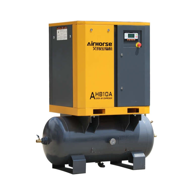 7HP 10HP 15HP 20HP Air Tank (300L 500L) Combined Air Horse Industrial Screw Air Compressor