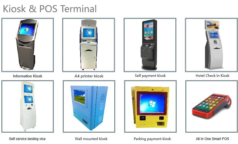 Telecom Self Service Payment Kiosk A4 Document Laser Printing ATM Banking Machine