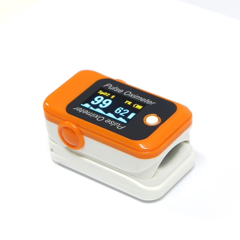 CE0123 Approval OLED Display Bluetooth Blood Oxygen Analysis Portable Pulse Oximeter