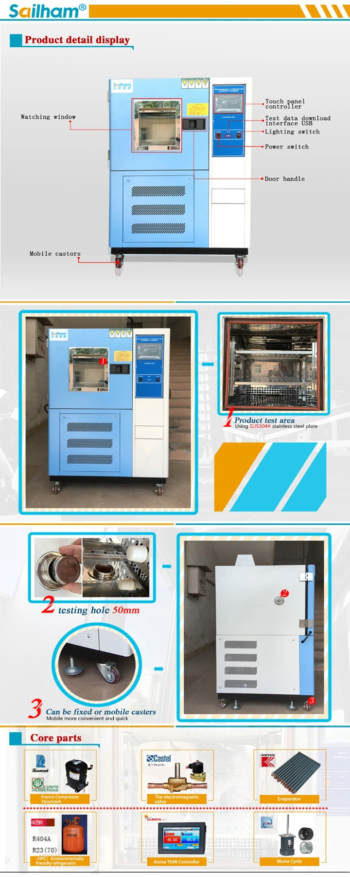 Professional Lab Test Thermal Shock Test Chamber