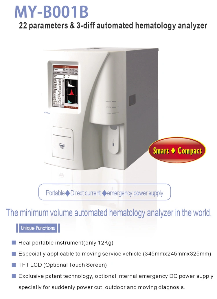 My-B001b Clinical Auto Hematology Analyzer, 3-Diff Blood Hematology Analyzer Price