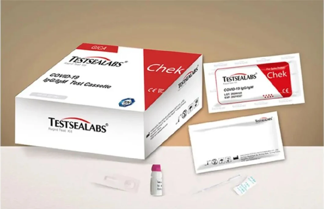 China Antibody Rapid Detection Test Kit Medical Igg Igm Colloidal Gold Method Test Kit Ce FDA