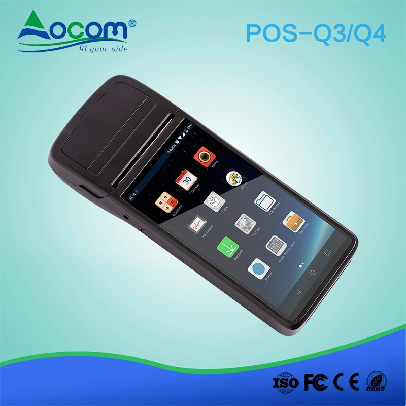 Lottery Android 6.0 OS Handheld Android POS with Printer