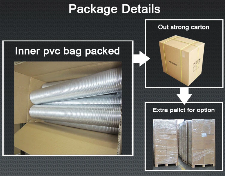 Double Layers Aluminum Foil Flexible Duct Hose Air Duct for HAVC System