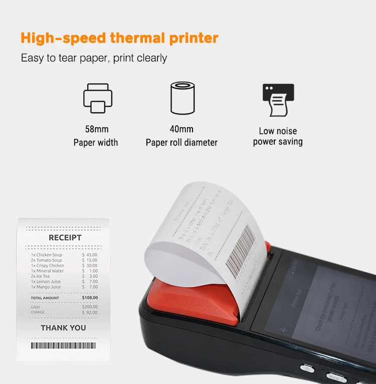 Anti-Drop Cash Register Card Swipe Machine POS Machines with NFC Scanning Code Payment (R330)