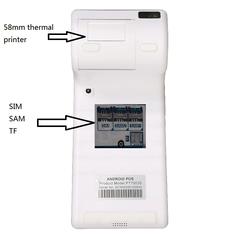 Ts-7003 POS System Touch Screen Cash Register Android POS with Magnetic Card Reader for Restaurant