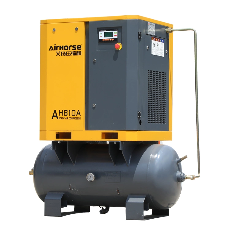 7HP 10HP 15HP 20HP Air Tank (300L 500L) Combined Air Horse Industrial Screw Air Compressor