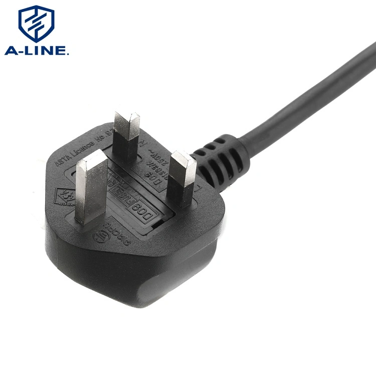 UK 3-Pin Power Cord with C13 Connector Computer Power Supply