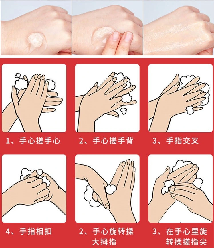 50ml Proportion Alcohol Hand Sanitizer Rinse-Free 75% Alcohol Hand Sanitizer