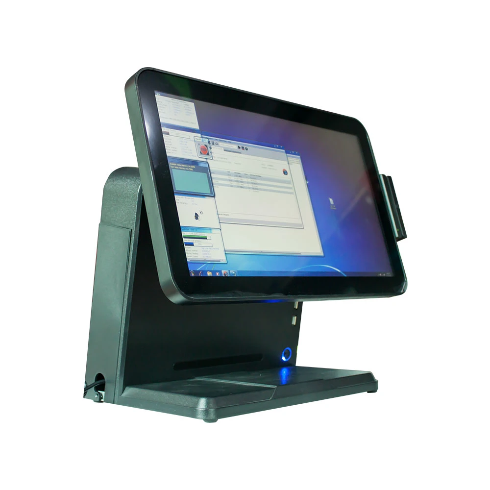 15 Inch Swipe POS System Touch Cash Register All in One PC POS System Supermarket