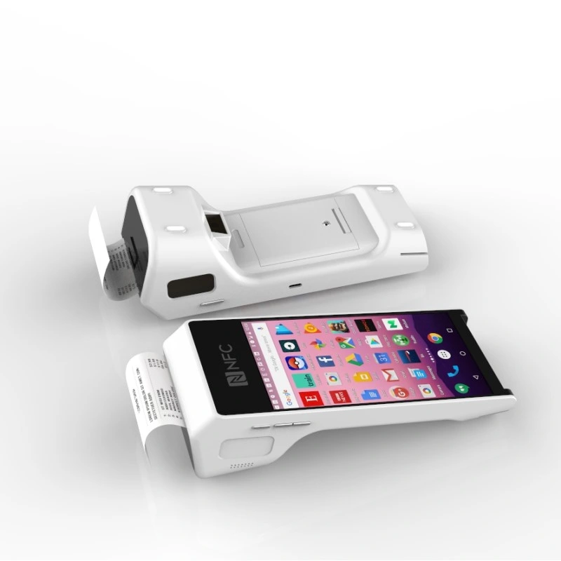 Android System Smart POS Terminal RFID and Printer Fingerprint POS Machine NFC, Magnetic for Payment