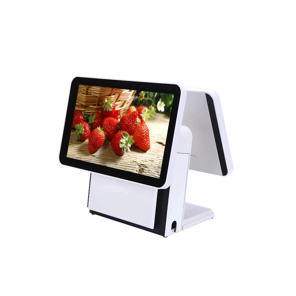 15.6 Inch POS Terminal Dual Screen POS All in One with Scale Touch Screen POS Terminal for Shop POS