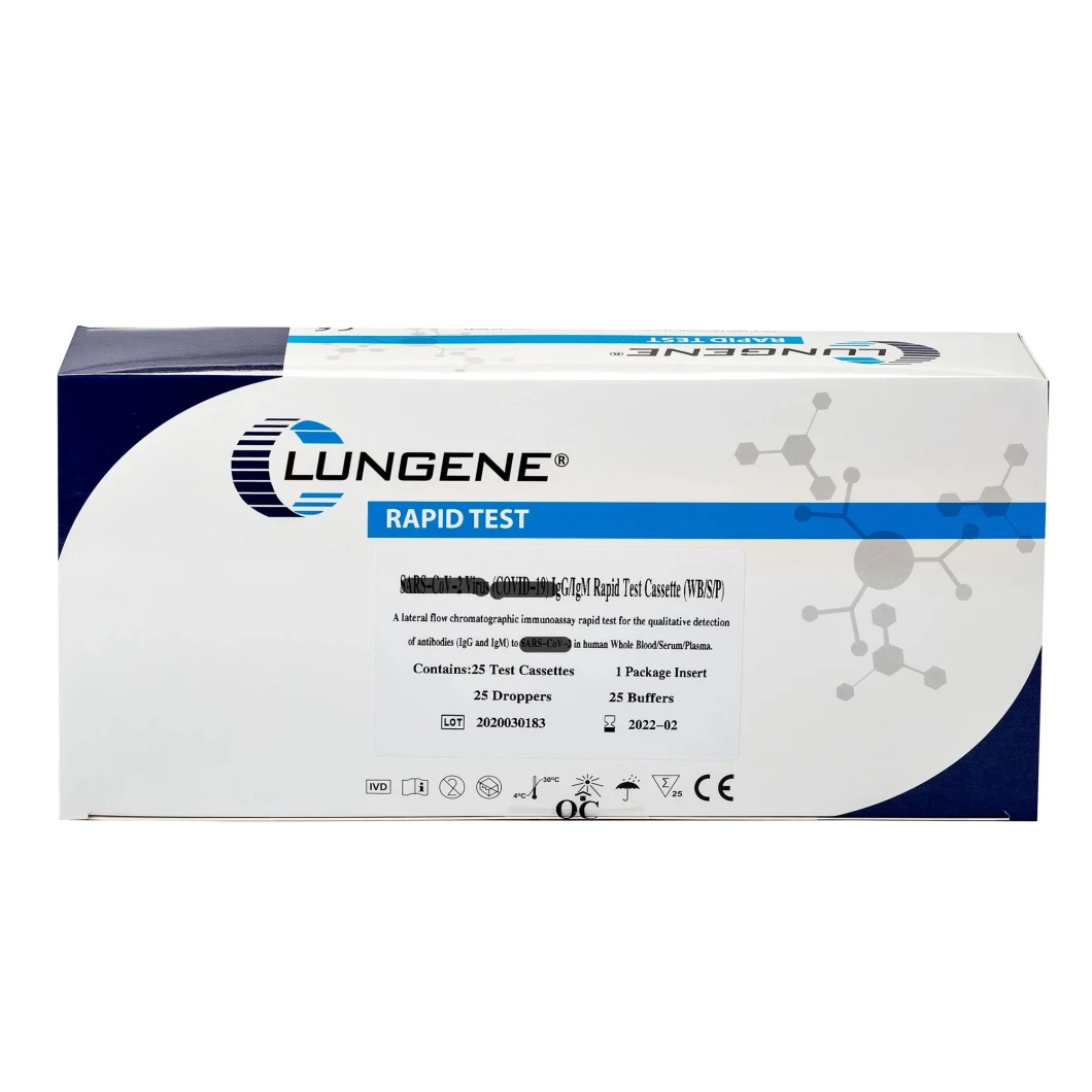 Virus Test Kit Kit Igg/Igm Rapid Test Kit 19 Test Kit Clongene Test Kit