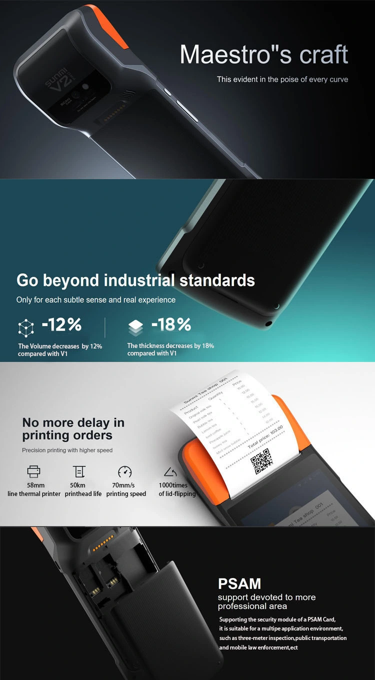 5.5 POS Machine with Printer V2, Cash Register, POS Machine