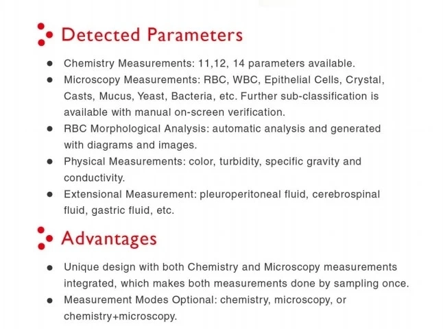 Mslave06 Fully Automated Integrated Urine Analyzer/Urine Chemistry Analyzer