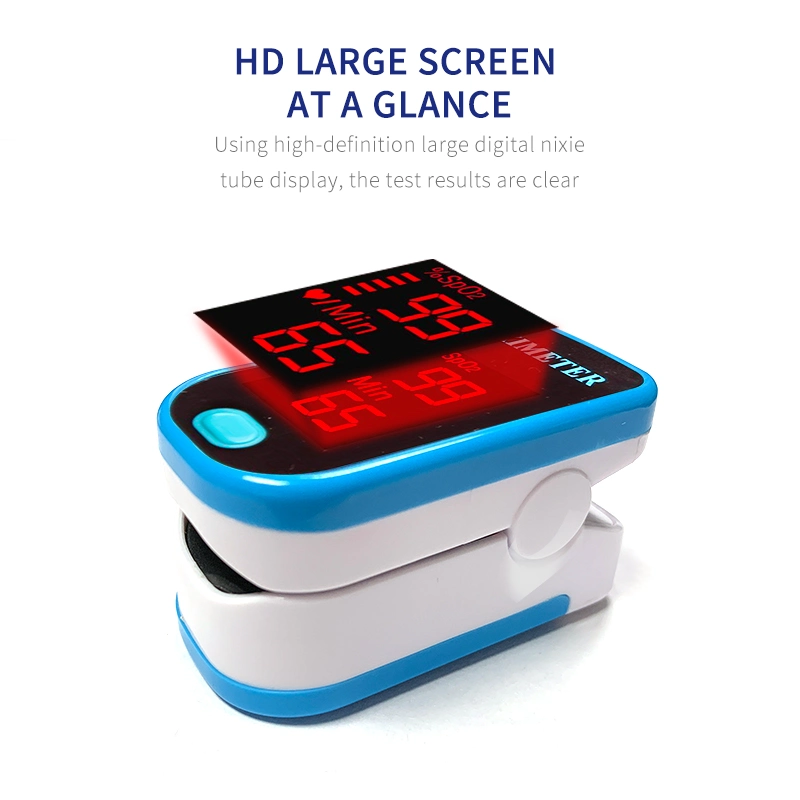 Low Price Pediatric Monitor Fingertip Pulse Sensor Blood Oxygen Saturation Meter with LED Display