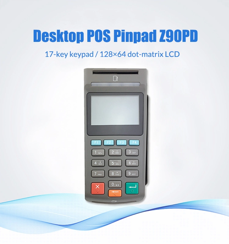 Desktop E-Payment Card Reader Security Pinpad for POS Z90pd