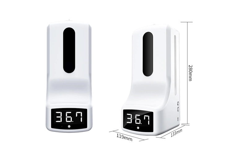Hand Sanitizer Dispenser with Digital Thermometer Scanner