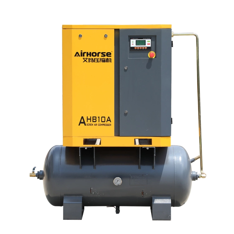 7HP 10HP 15HP 20HP Air Tank (300L 500L) Combined Air Horse Industrial Screw Air Compressor