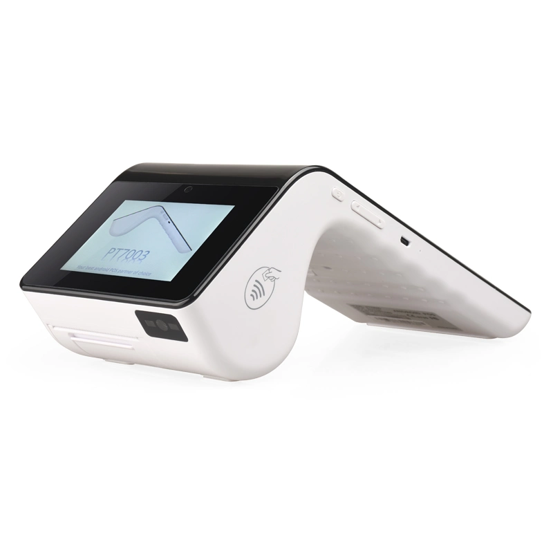 7 &3.5 Inch Dual Touch Screen Mobile NFC POS Terminal PT-7003 with Scanner and Printer