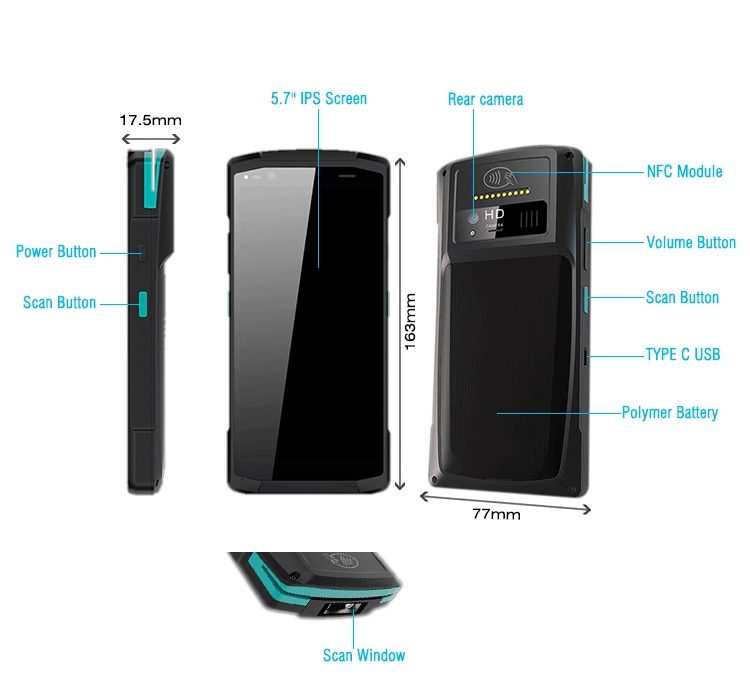 Handheld Point of Sale Android POS Systems Cash Register POS Terminal Machine for Store Sale Hcc-CS20