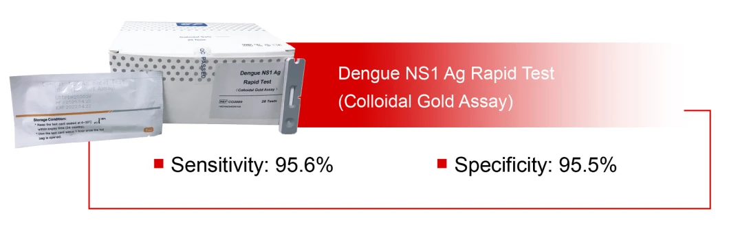 Rapid Diagnostic Dengue Ns1 Test Kit Rapid Diagnostic Test Dengue Fever Test (Colloidal Gold Method)