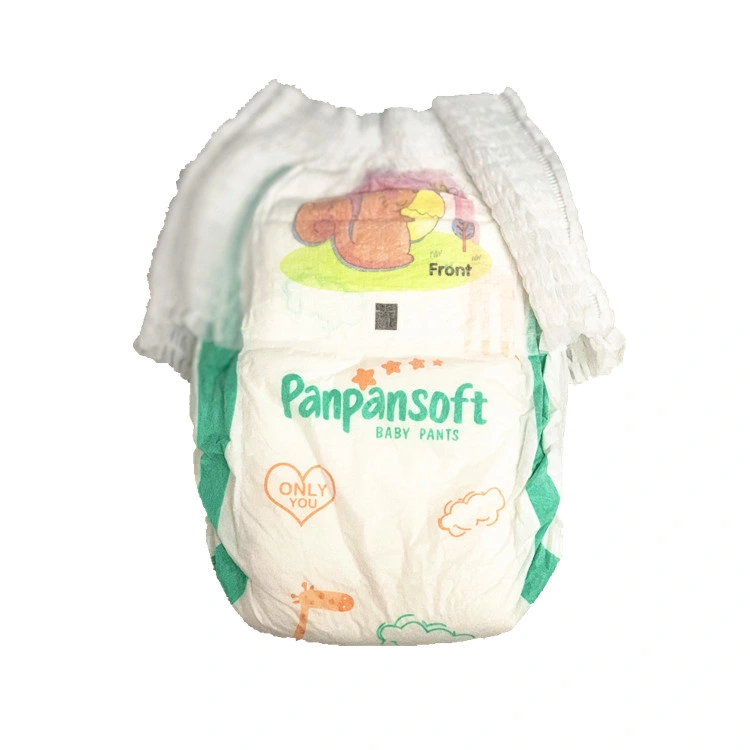 OEM Baby Training Diaper Pants Disposable Fluff Pulp Pieces Pants From China