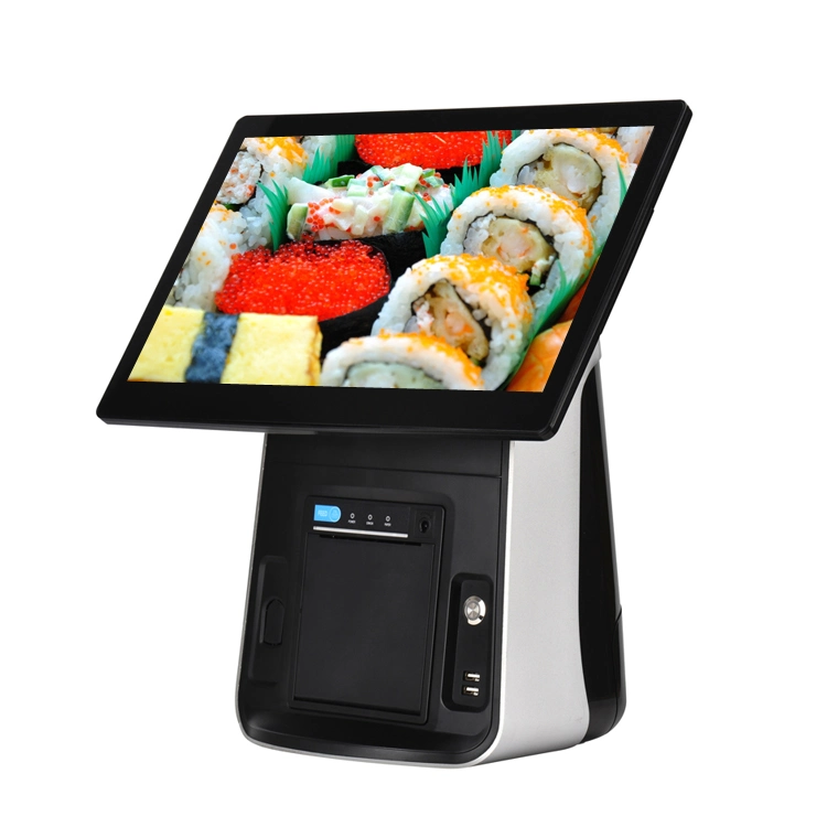 Touch Cash Tablet Screen Fingerprint Mobile Scanner Pharmacy Restaurant Gas Register Machine Drawer POS System