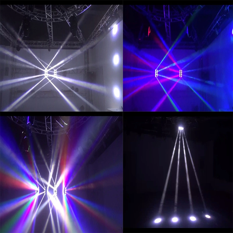 8X10W RGBW 4in1 Disco Effect Beam Spider Stage Light LED Moving Head Light