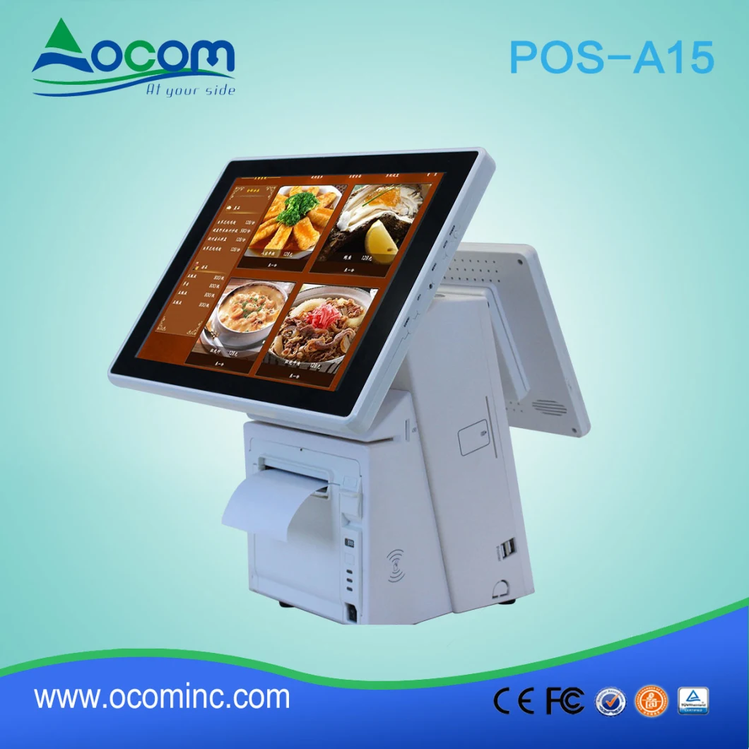 POS-A15-W 15.6 Inch Android All in One Touch Screen POS System