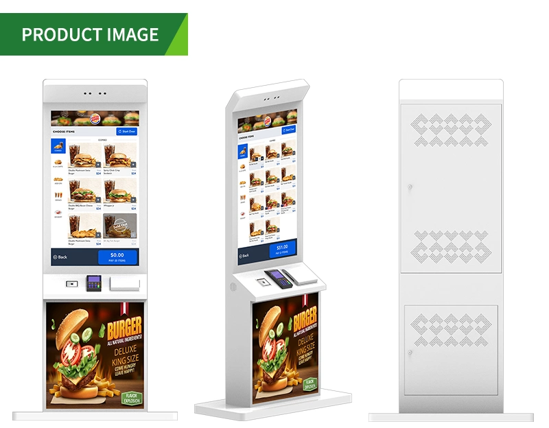 Pasta Store Self Ordering Vending Ticket Self Service Payment POS Terminal for Noodle Shop /Restaurant