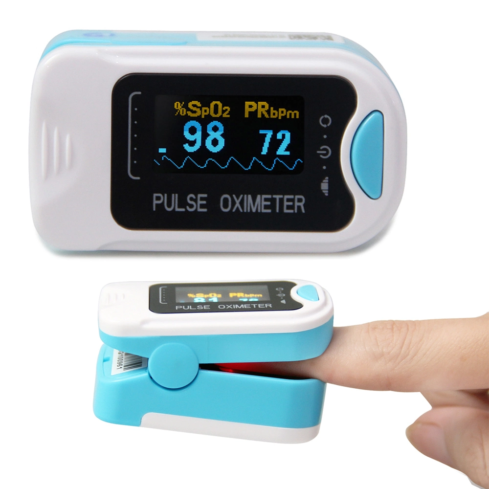 Professional Manufacturers Medical Cms50n OLED Color Display Oximetro Blood Oxygen Meter Finger Pulse Oximeter