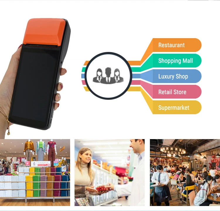 Anti-Drop Cash Register Card Swipe Machine POS Machines with NFC Scanning Code Payment (R330)