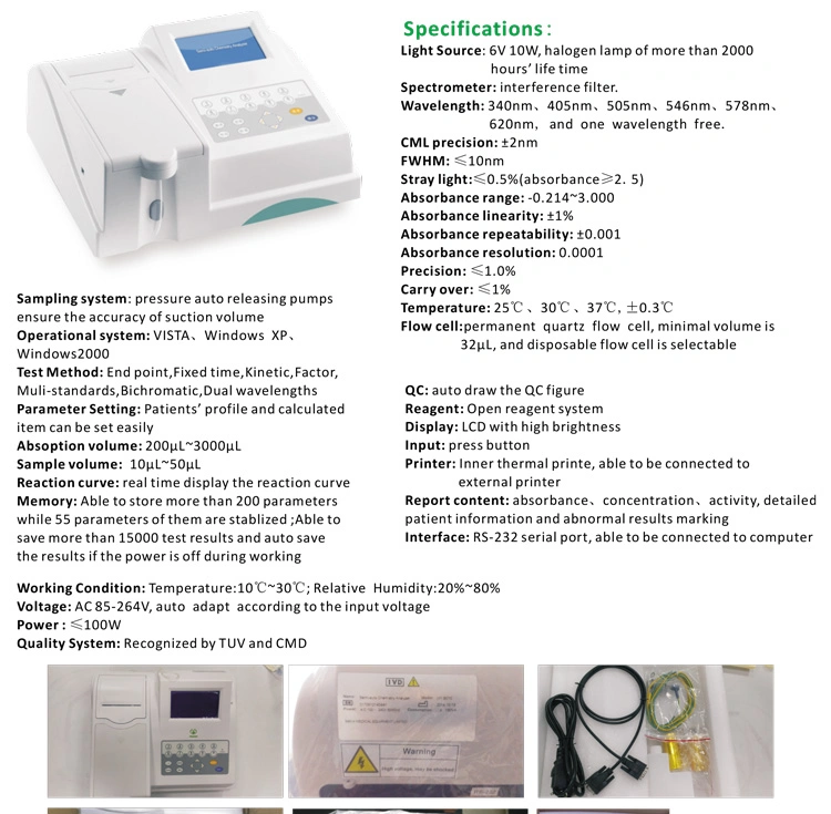 My-B010 Clinical Analytical Instruments Automated Semi-Auto Biochemistry Analyzer Poct Dry Chemistry Analyzer