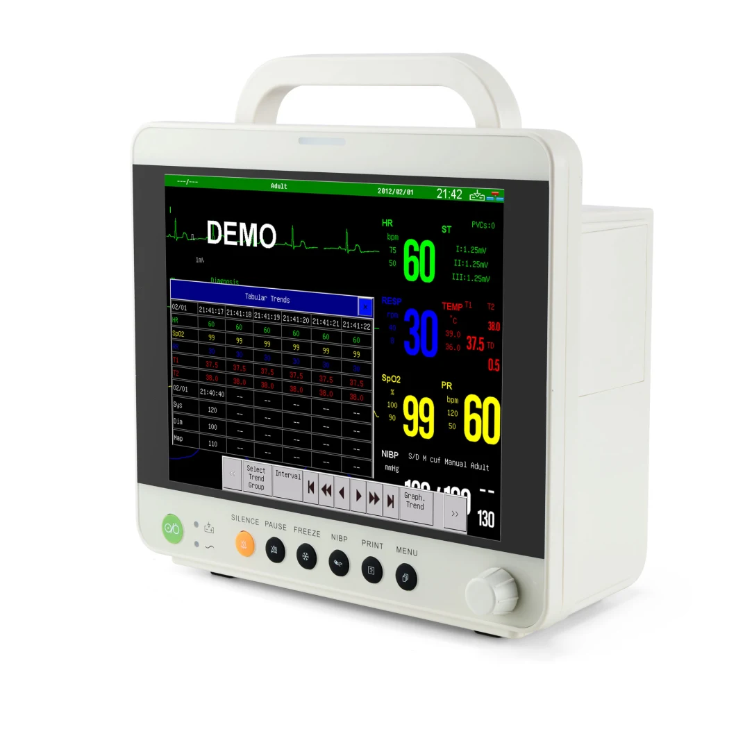 Sinnor Spr9000V/Vet12V Multi Parameter Monitor Veterinary Monitor Etco2 Portable Monitor AG Bis