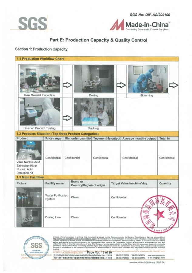 CE ISO 13485 Rapid Diagnostic Test Kit, Rapid Test Kit, Igm/Igg Test Kit Colloidal Gold