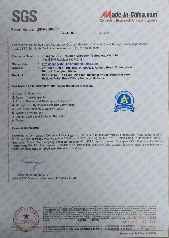 Factory High Temperature Resistant Plastic Tubing Industrial Peek Tubing
