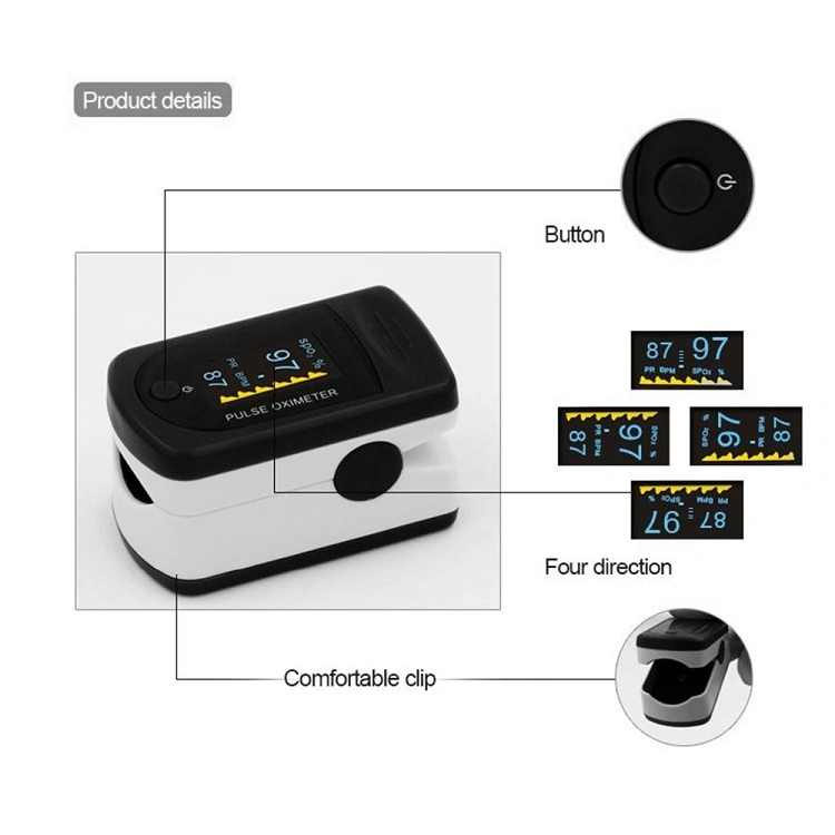 Fingertip Pulse Blood Oxygen Meter Heart Rate Monitor Blood Oxygen Saturation Tester