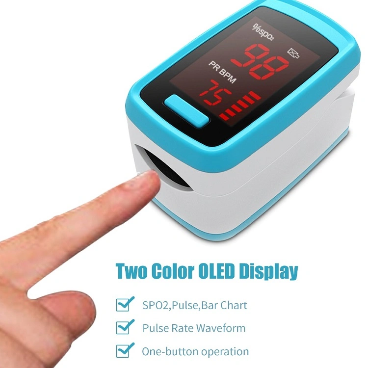 Blood Oxygen Monitor Finger Pulse Oximeter Oxygen Saturation Monitor (without Battery)