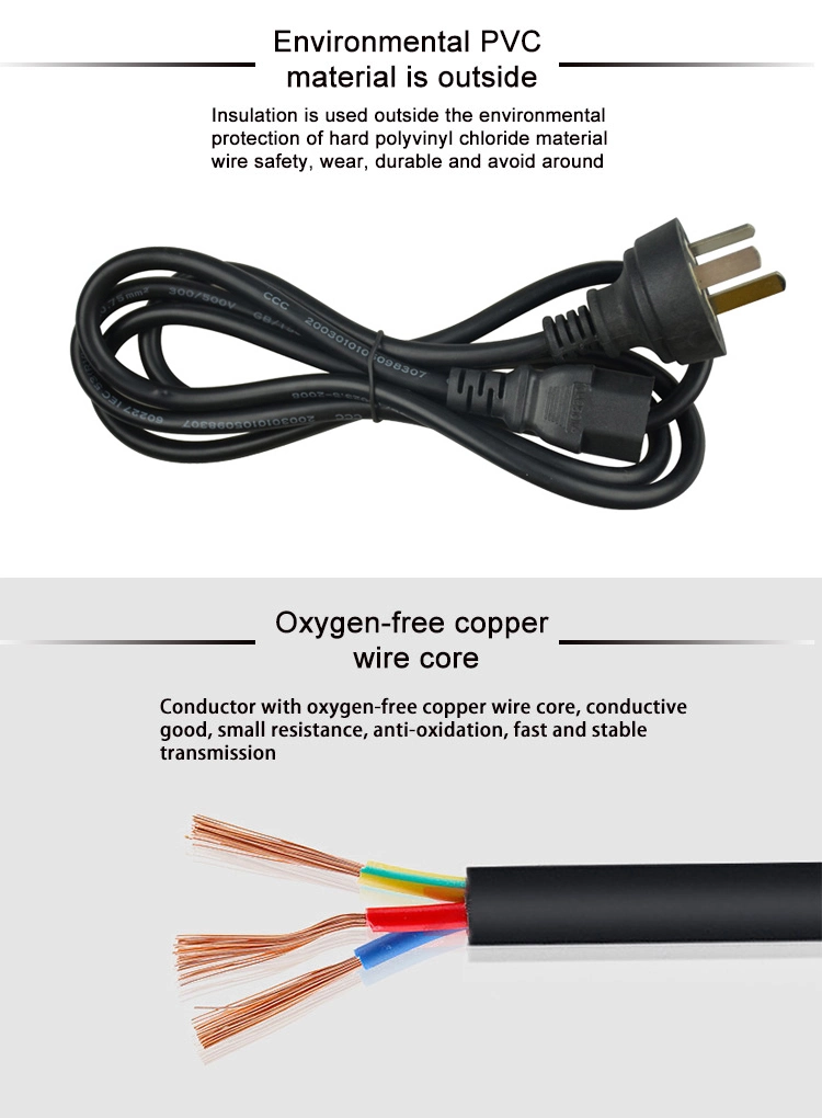 10 FT 110V Cable Extension AC Plug 18 AWG Power Cord