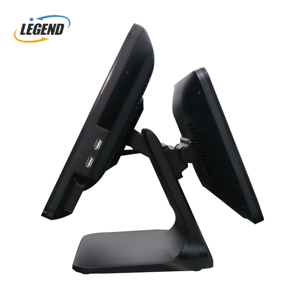 POS Machine Dual Screen 15 +12 Inch All in One POS Till Machine