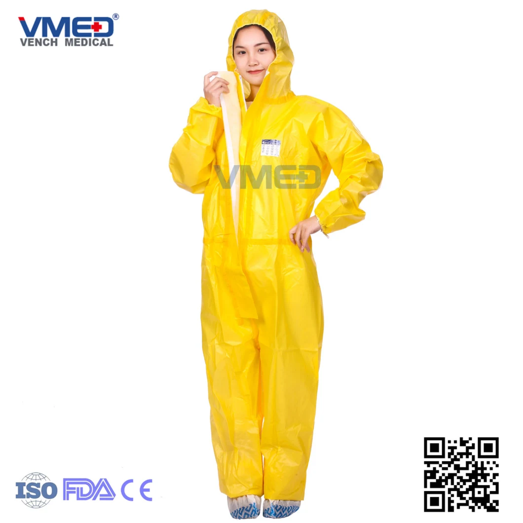 Lab Coat, Disposable SMS Lab Coat, Waterproof Lab Coat, Dispossable SMS Lab Coat, High Quality Lab Coat, Lab Coat with Cotton Knitted and Collar