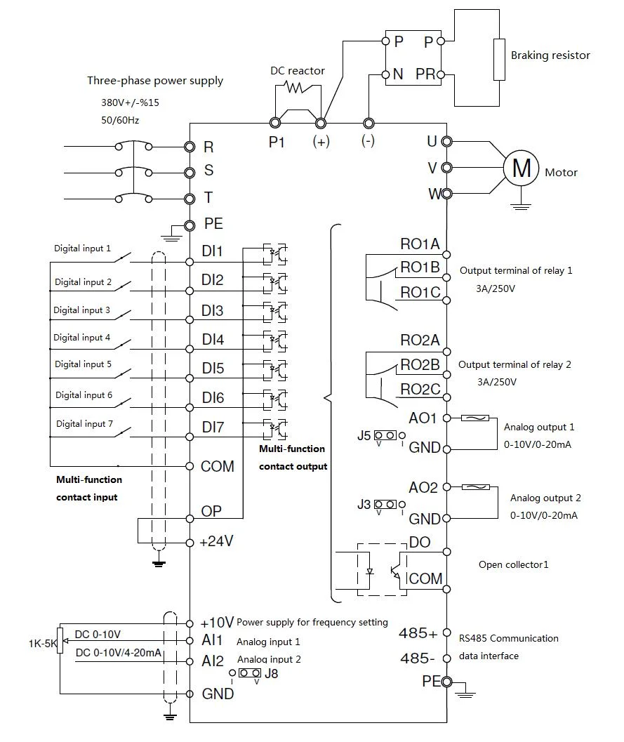 Pumping AC Variable Frequency Drive Solar Pump Inverter for Submersible Pump
