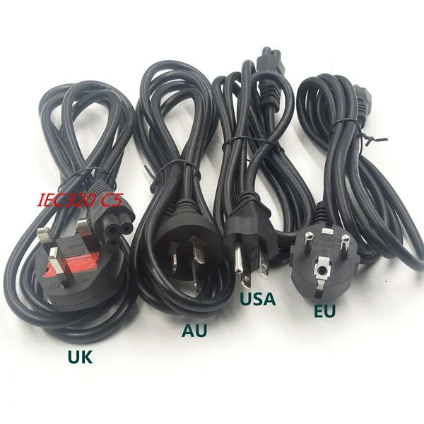 3 Prong UK Plug Extension AC Power Cord for Power Supply