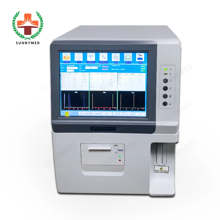 Sy-Bh192 Lab 10.4 Inch Large Color LCD 3 Part Hematology Analyzer with 60 Tests/Hour