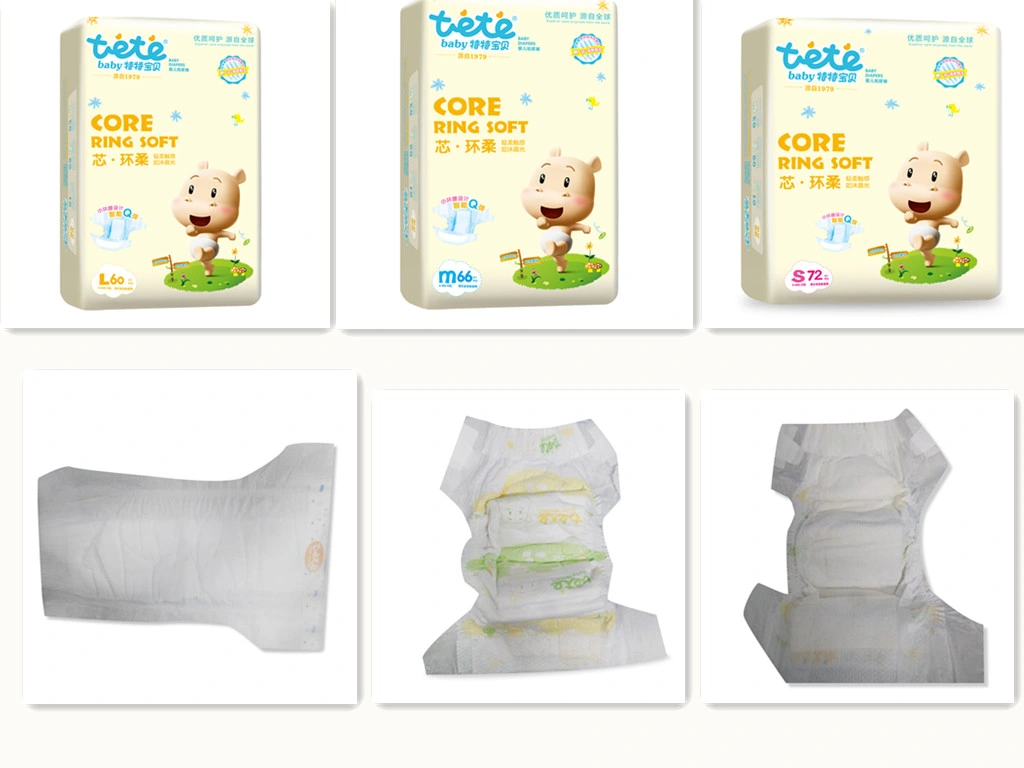 Skincare Baby Diaper, Breathable Cotton Backsheet Baby Diaper, Disposable Baby Diaper